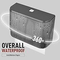 Vista 4 de Dispensador de toallas de papel para montaje en pared, dispensador de toallas de papel multipliegue con cerradura de llave, soporte comercial