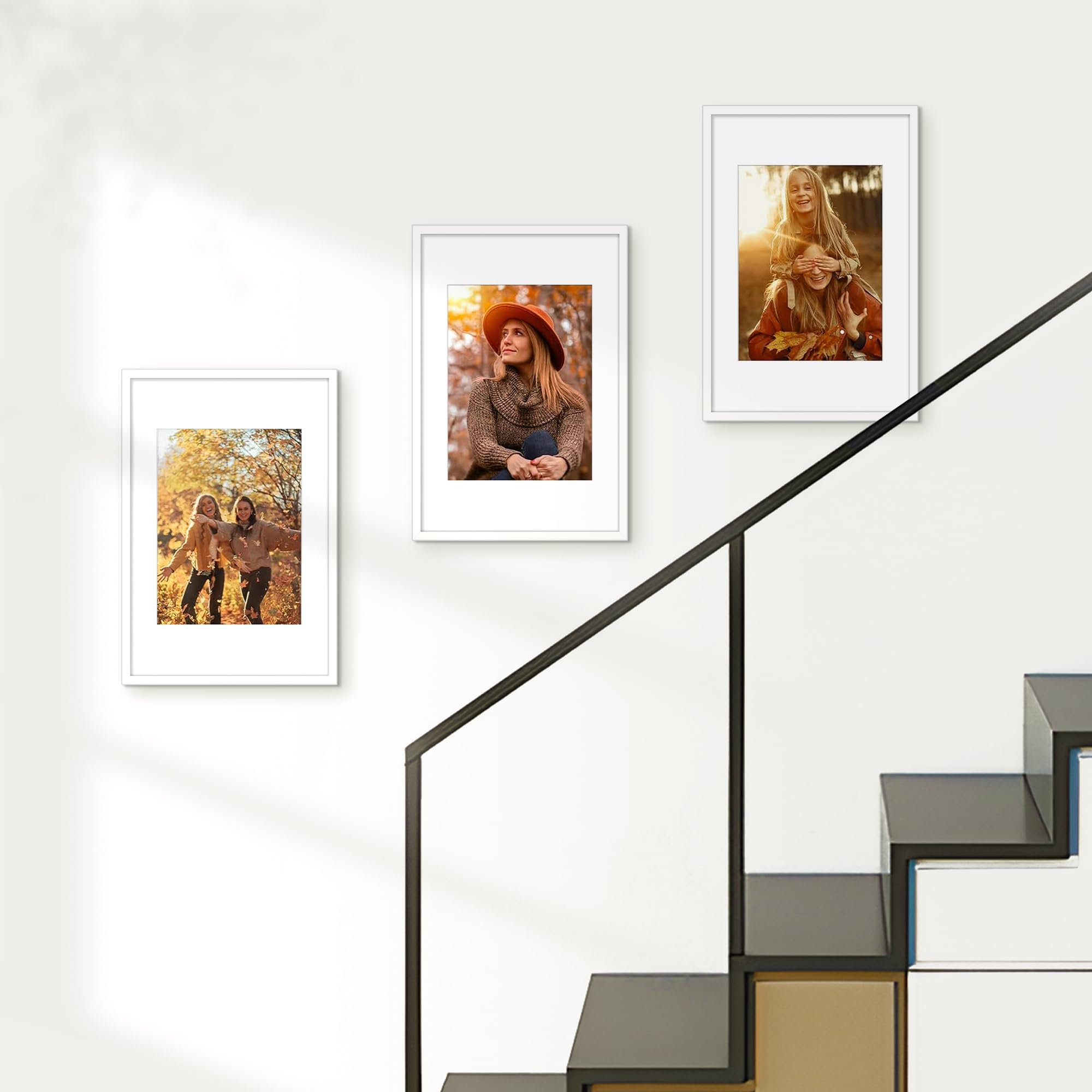 Koop Fotolijst Fiorito Licht Eiken 50x60 cm - Passe-partout Wit 40x50 cm hier