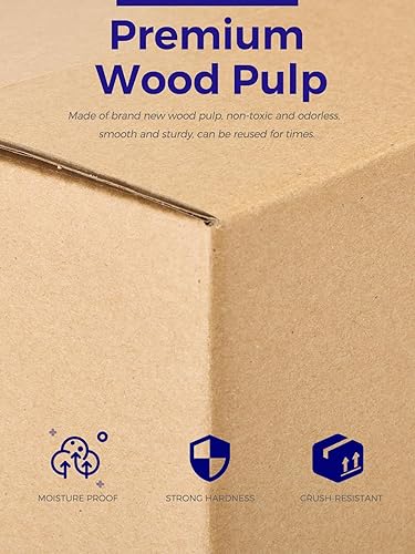 Miniatura 7 de MESHA Cajas de envío de 6 x 6 x 6 pulgadas, cajas de cartón corrugado marrón para envío de pequeñas empresas, manualidades, artículos pequeños,