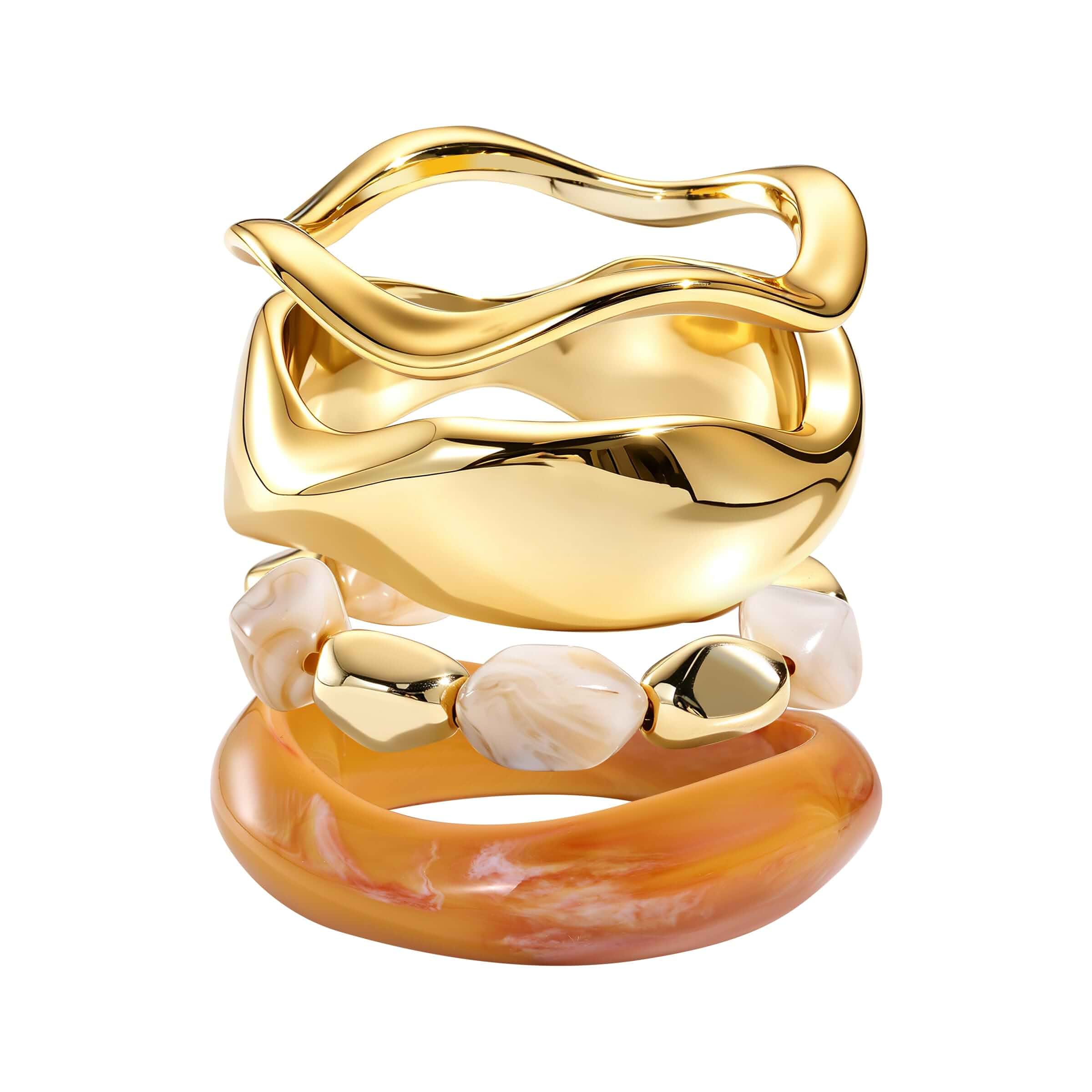 Acrylic Chunky Bangles Bracelet for Women, Trendy Resin Bracelets Set Resin Acrylic Bangle Bracelets Set, Chunky Bangles, Stretch Bracelets, Lightweight Boho Stackable Fashion Accessories