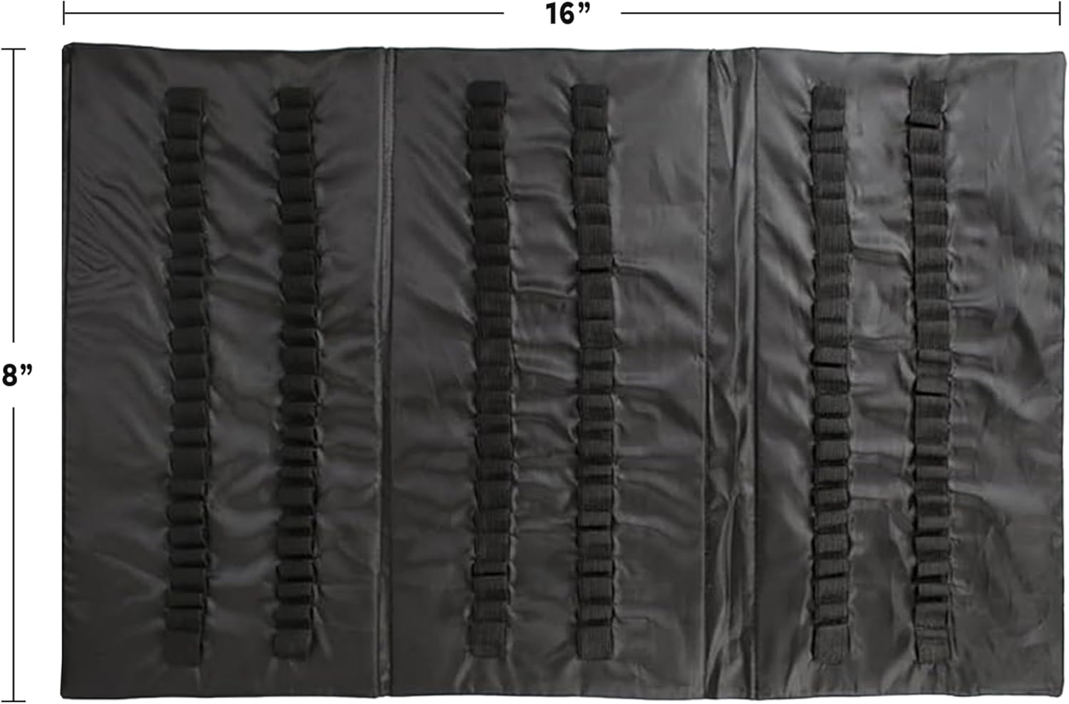 The Beadsmith Bead Tube Tower - Storage Unit for Large & Small Bead Tubes, 8 x 16 Inches, Folds Easily for Storage, Portable, Includes Clear Zippered Pouch w/Handle