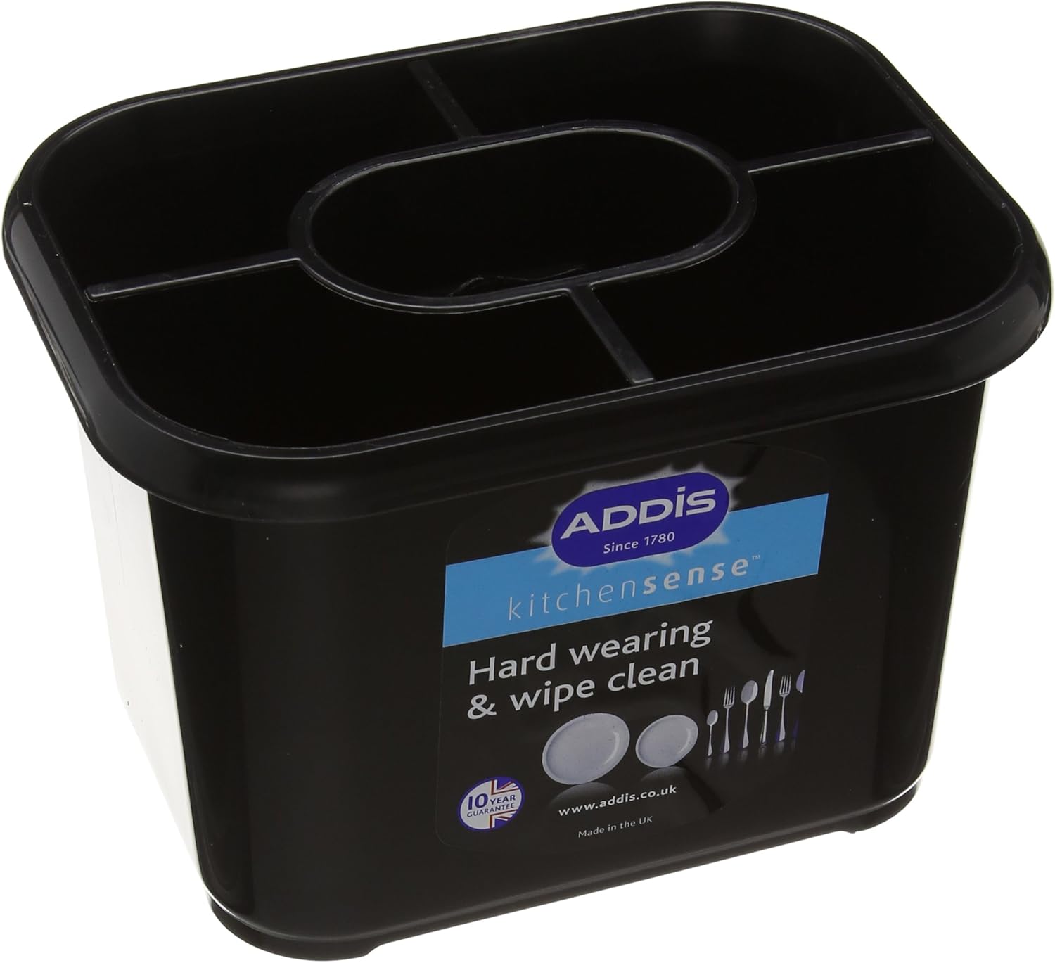 Addis Cutlery Drainer In Soft Black 571711 Amazon.co.uk Home & Kitchen