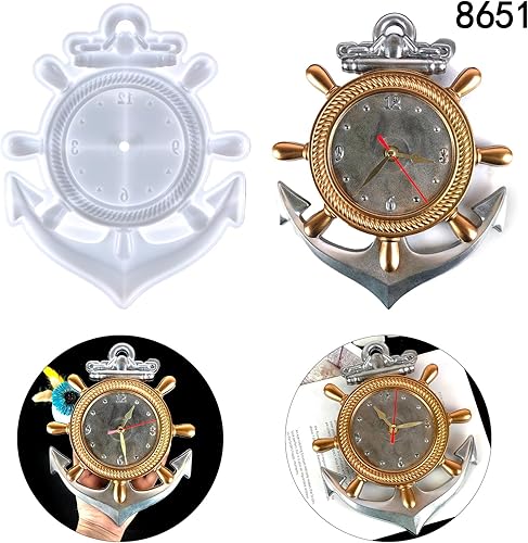 Miniatura 7 de Moldes de resina de silicona de animales 3D para manualidades, moldes de resina epoxi para colgar en la pared, pisapapeles, regalos de Navidad,