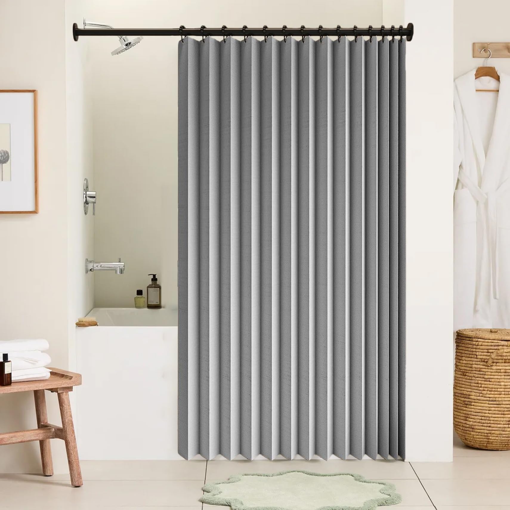 Rideau Séparateur de Pièce Anti Froid Magnétique Isolant de Porte