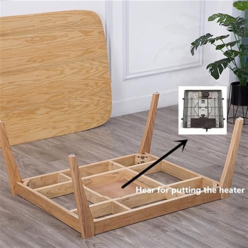 Miniatura 5 de LUKEO Wood Table Kotatsu Japanese Style Living Room Furniture Coffee Table Walnut Color Asian Center Table Wooden