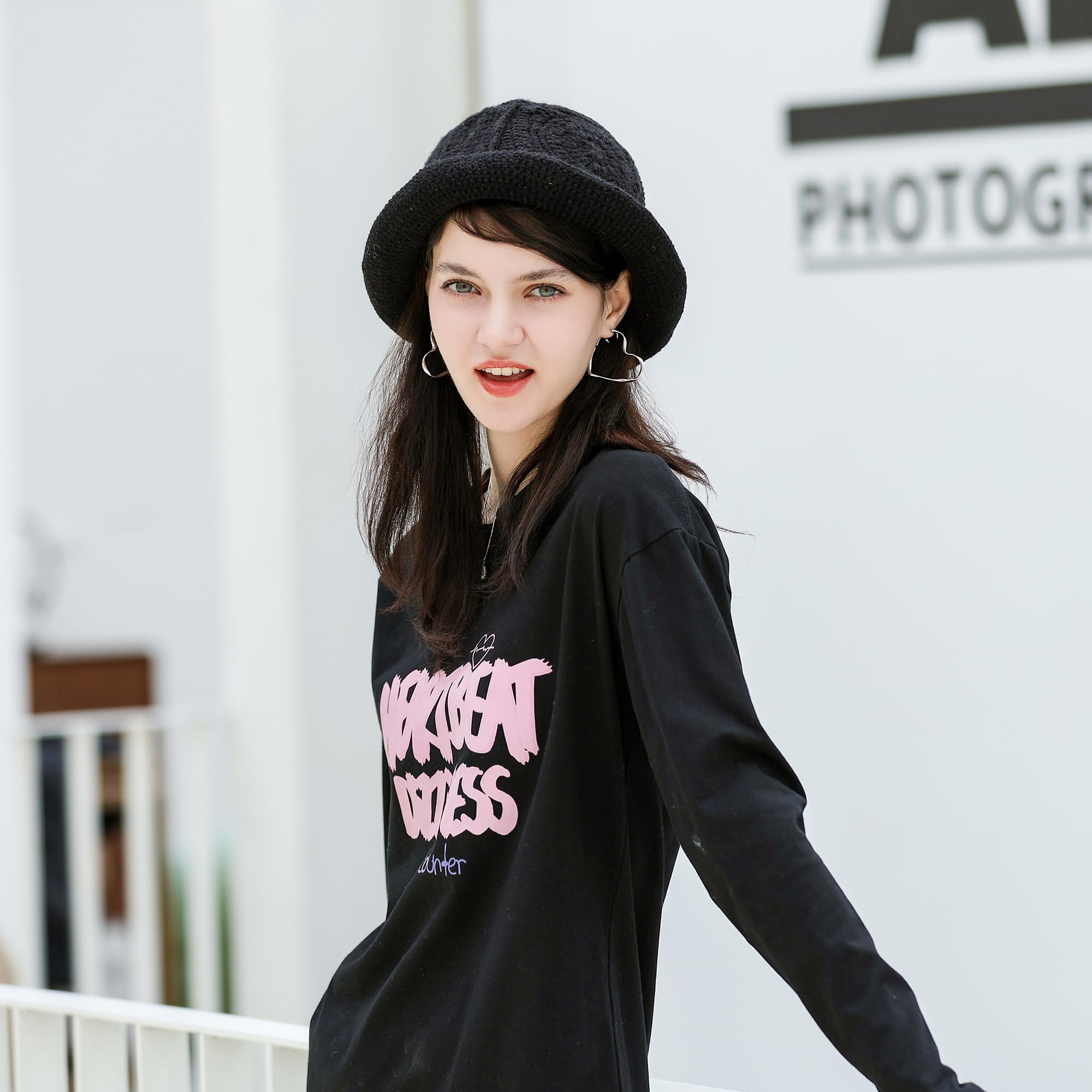 Cappello da pescatore per donne e uomini, fatto a mano, lavorato a maglia, cappello da sole a tesa larga, unisex, alla moda, per spiaggia, vacanze, vacanze