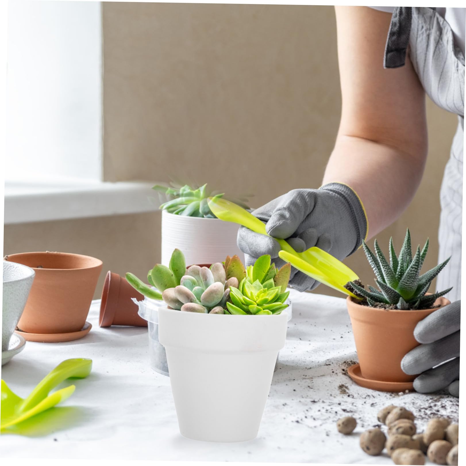 BESPORTBLE Set 20 Vasi in Terracotta Piccoli di Drenaggio per Piante Succulente e Decorazione Casa