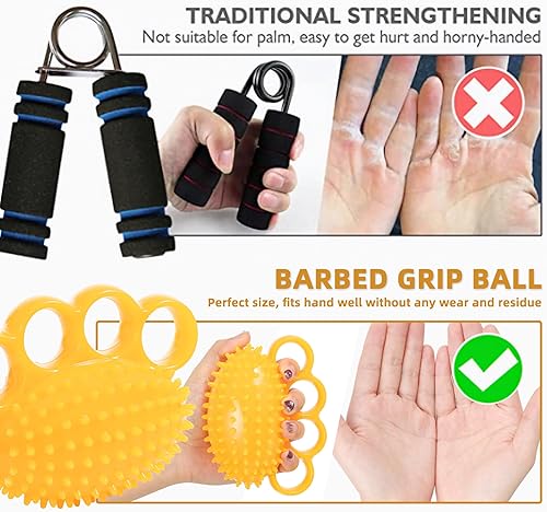 Miniatura 6 de Bola de terapia física de manos, diseñada para ayudar a las personas mayores y discapacitadas a aumentar la fuerza de la mano. Masajea y ejercita