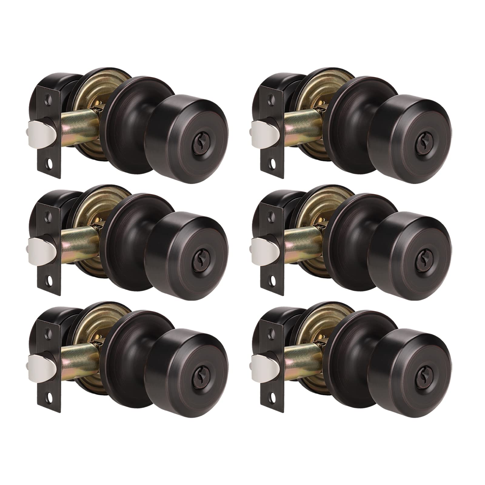 Matte Black Passage Door Knobs - FREE SHIPPING -26 Matte Black Passage Door Knobs - FREE SHIPPING -26