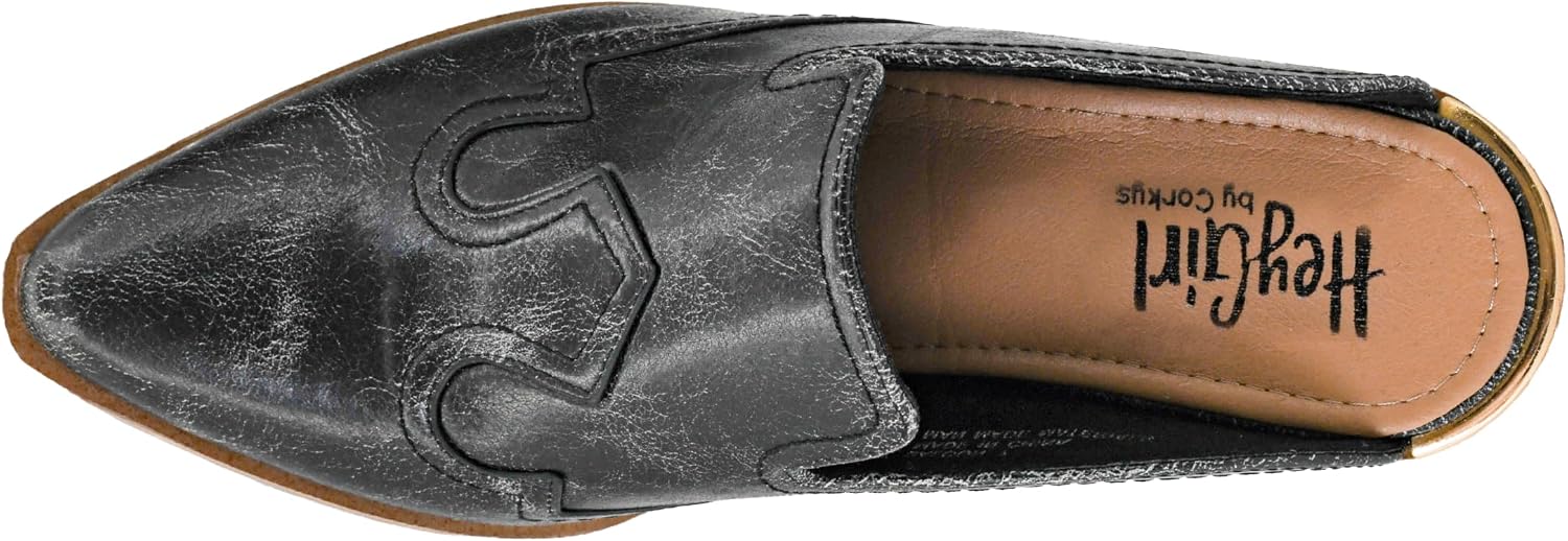 Corkys Footwear Hey Girl Saloon Heeled Mule - with a 2.25-Inch Heel, Western-Inspired Stitching, Corkys Signature EVA Insoles, and Perfect for Fashion-Forward Style