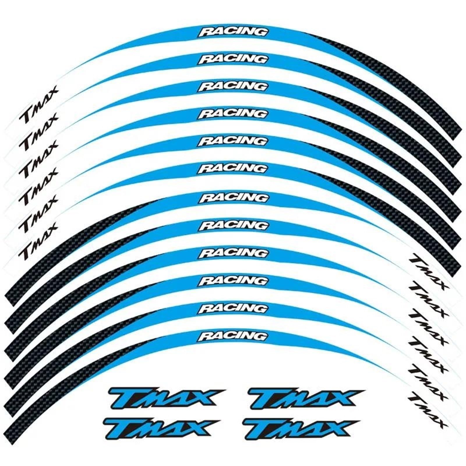 Stickers Motorcycle Stickers Reflective Wheel Rim for TMAX T MAX(Style 19)