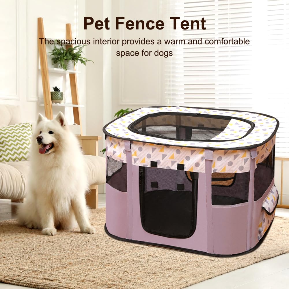 Recinto per cuccioli Oxford – Recinto pieghevole impermeabile per animali domestici, 70x55x40cm, per cani, conigli, gatti e porcellini d'India, per interni ed esterni (viola)