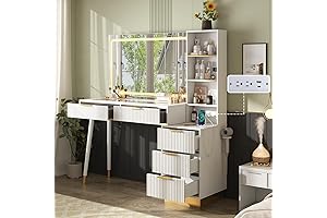 AMERLIFE Stunning Vanity with a Grande 48" Lighted Mirror