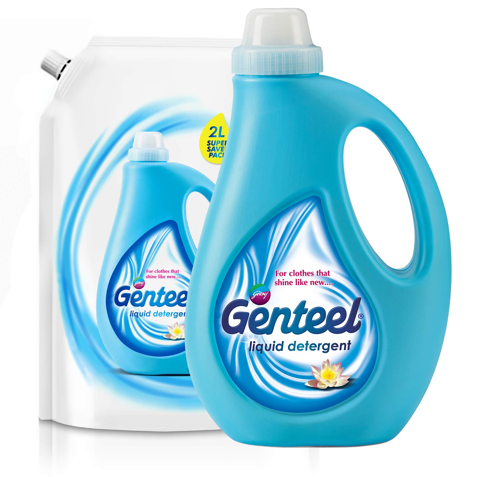 Buy Genteel Liquid Detergent for Bucket & Machine Wash, No Soda Formula