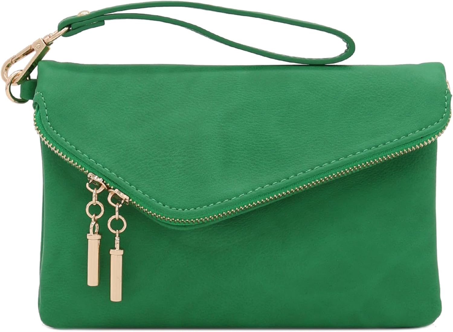 FashionPuzzle Envelope Wristlet Clutch Crossbody Bag with Chain Strap - Image 3
