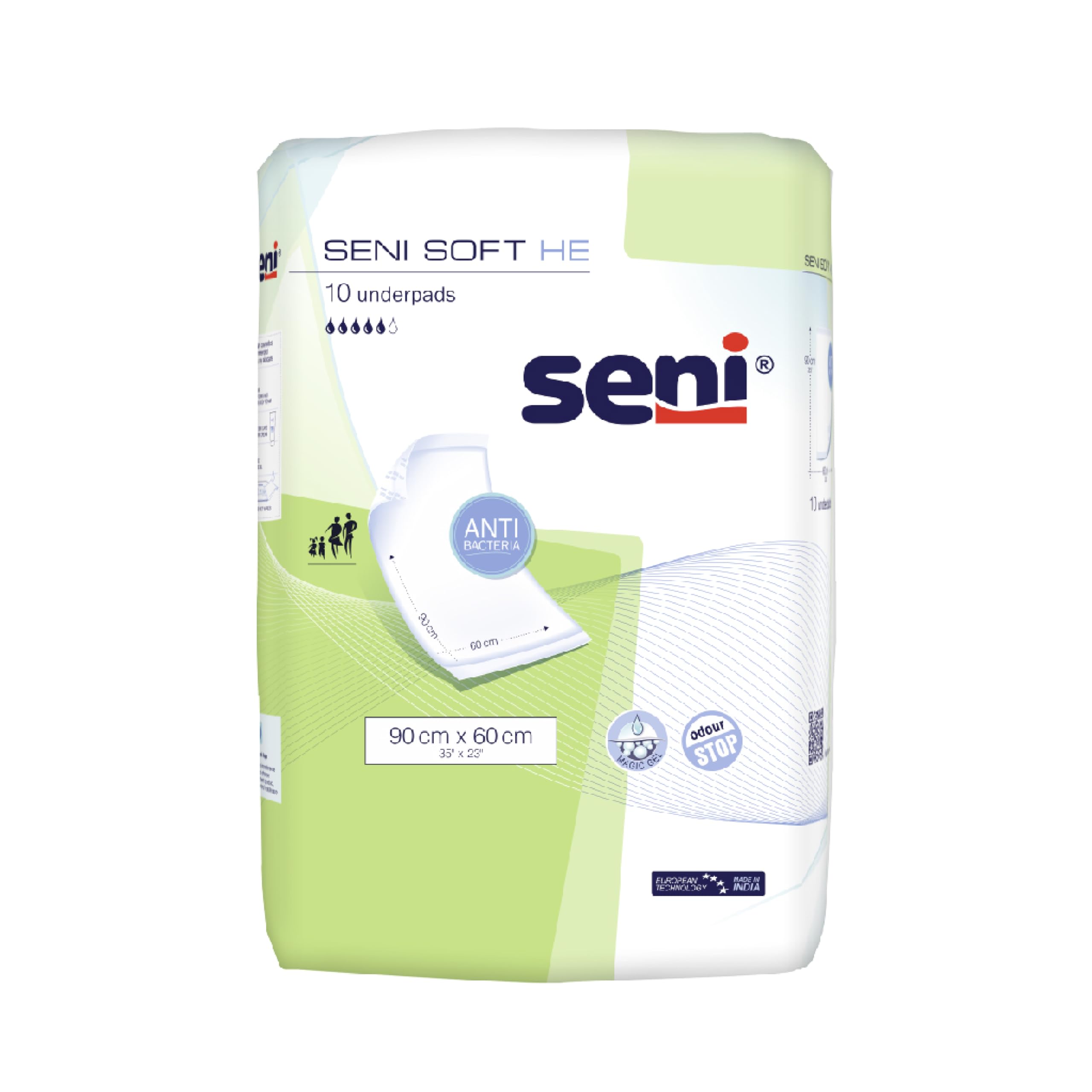 Seni Soft He Underpads 90X60 cm-10 Pieces