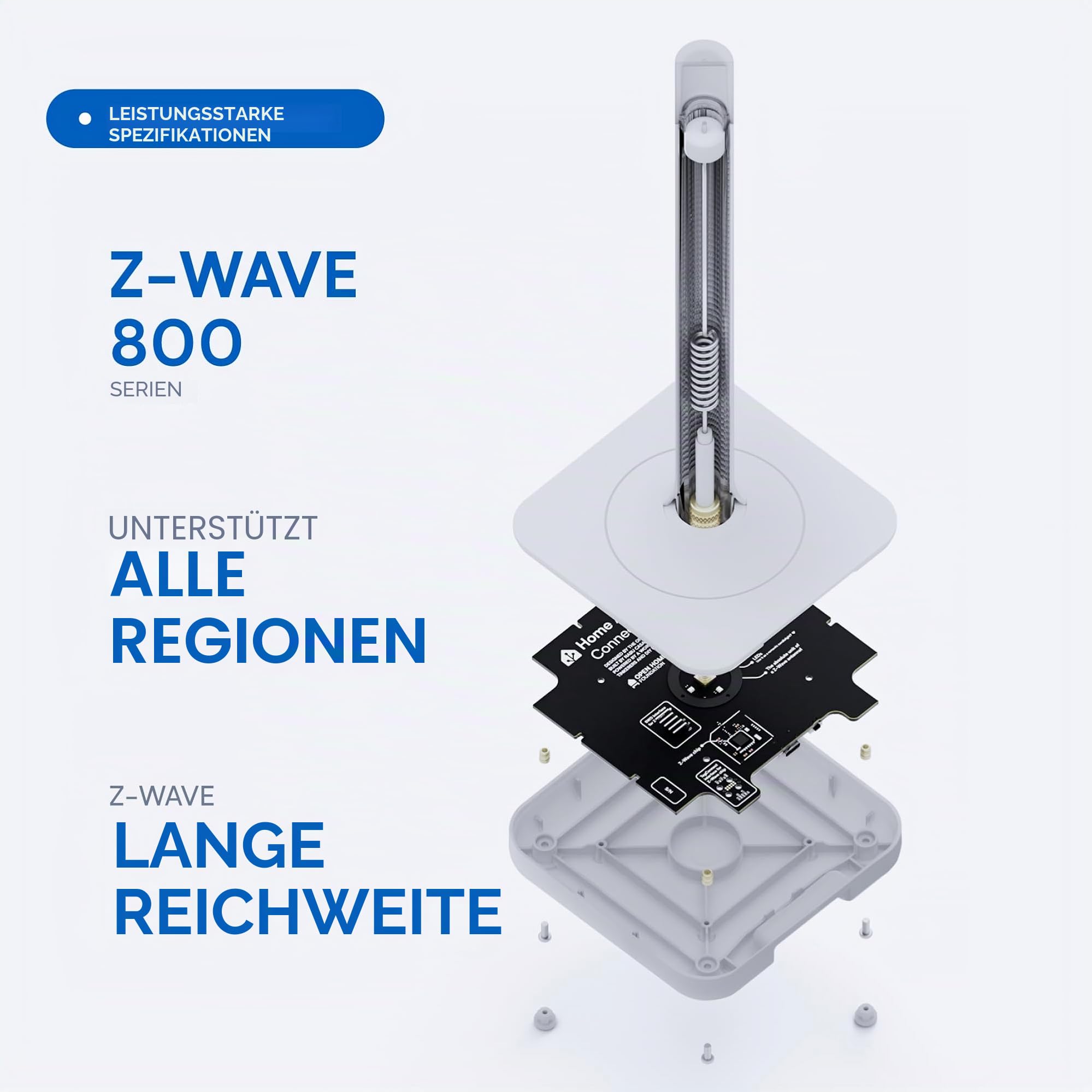 Home Assistant Connect ZWA-2 | Verbinden Sie Z-Wave Geräte mit Home Assistant | Offizielle Home Assistant Hardware, Weiss/Opulenter Garten