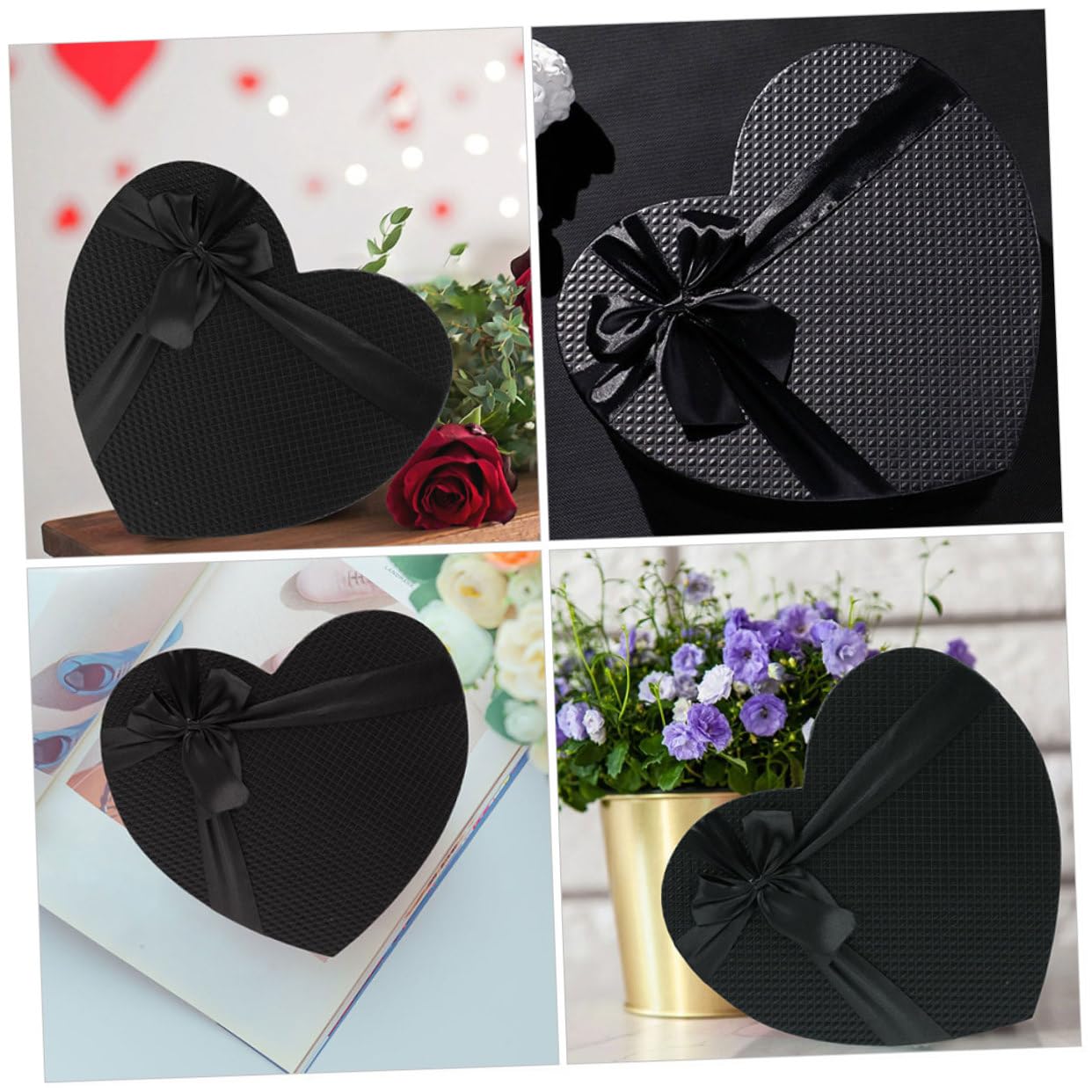 Alipis 2stücke Herzförmige Papier Geschenkbox Mit Deckel Für Arrangements Partygeschenkboxen Weihnachtsboxen Für Geschenke Kompakt Und Praktisch