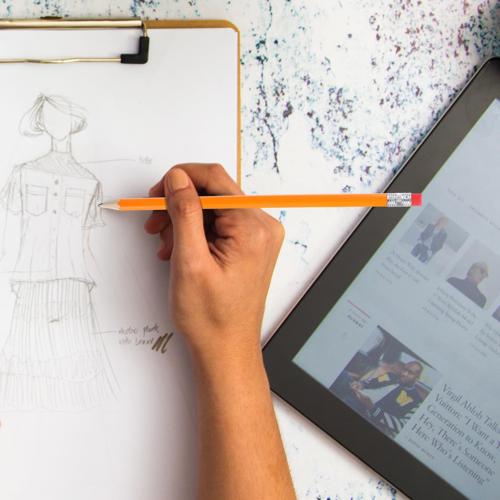 Operitacx 100pièces Crayons Hb Avec Gomme Crayons à Dessin Pour Et Activités Et Résistants Pour Étudiants Et