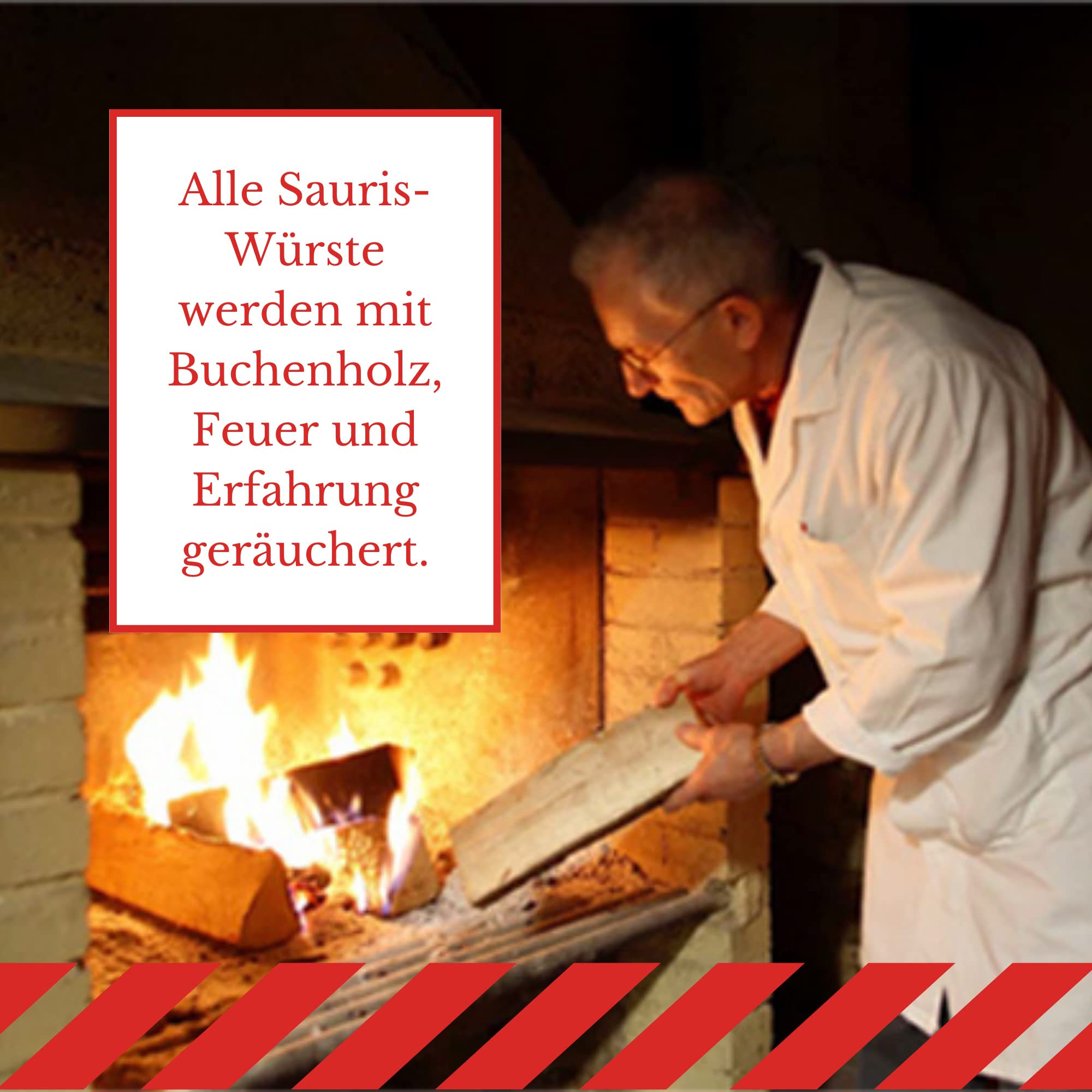 Wolf, Sauris g.g.A. Schinken Mit 100% Italienischem Fleisch, Mit Knochen, Hergestellt Nach Traditioneller Räuchermethode, Leicht Gewürzt, Glutenfrei, Ganze 9,7 Kg (Mind. Nettogewicht Garantiert)