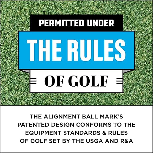 Miniatura 7 de Putting Alignment Aid Tool - Golf Ball Marker - Rotate to Aim - Golf Gift Accessory for Men & Women Golfers - USGA Compliant 1