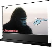 AWOL Vision 120" Motorized ALR Floor Rising Projector Screen for UST - 95% Ambient Light Rejecting, 4K/8K/3D Home Theater ALR-F220C