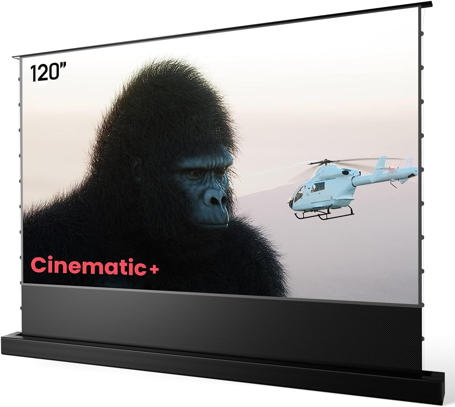 AWOL VISION 120" Motorized ALR Floor Rising Projector Screen for Ultra Short Throw Projector, Projector Screen for Home Theater, 4K/8K Ultra HD, 95% Ambient Light Rejecting,ALR-F220C