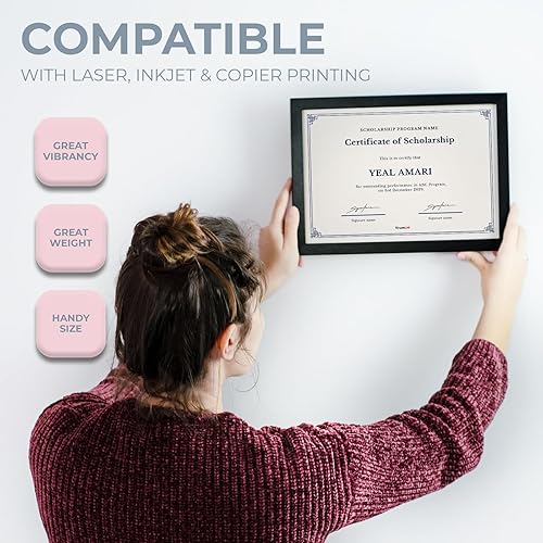 Miniatura 5 de Hamilco Cartulina color crema de papel pesado de 11 x 17 pulgadas, cartulina pesada de 80 libras