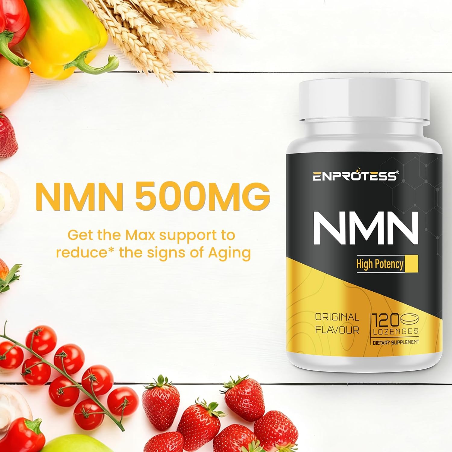 Sublingual NMN 500mg, Max Absorbency & Fast-Acting NMN Supplement（120-Day Supply）, 99% Pure NMN (Nicotinamide Mononucleotide) for NAD, Cell, Immune, Energy, Muscle, Anti-Aging, Longevity, 120 Lozenges - Image 7