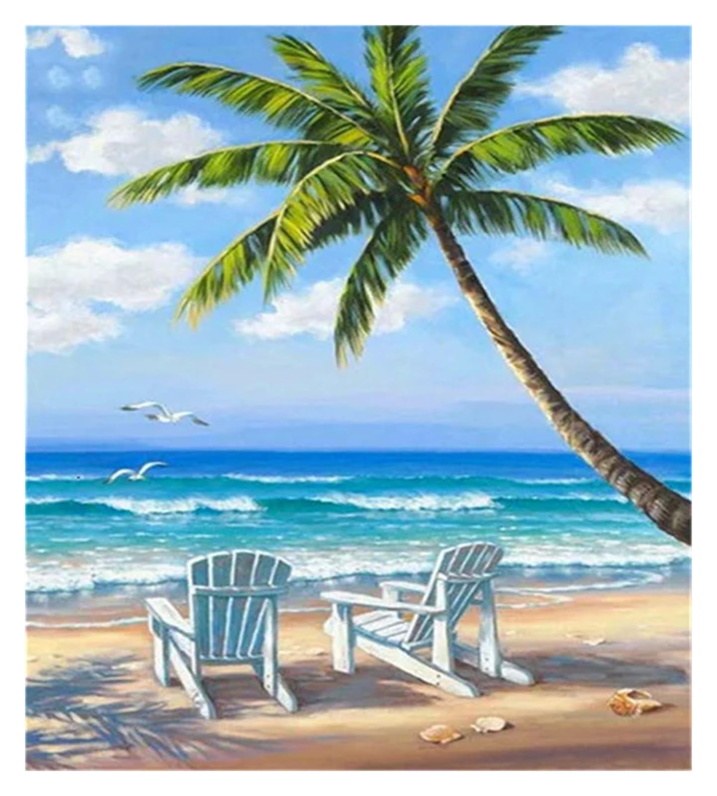 Pintura en lienzo marino de 40x60cm sin marco ideal para decoración de pared en el hogar moderno
