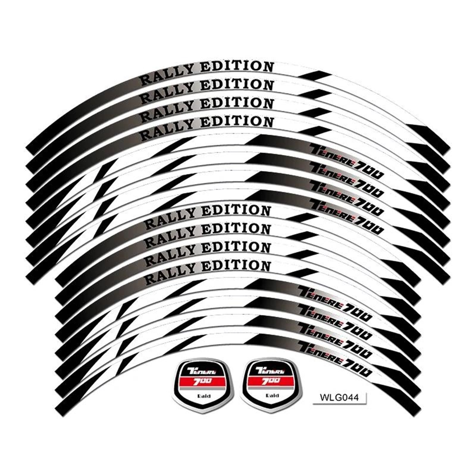 Motorcycle Stickers Reflective Wheel Rim for Tenere 700 Decorative(Color2)