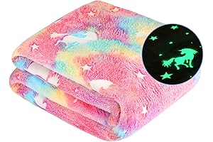 Glow in The Dark Unicorn Blanket