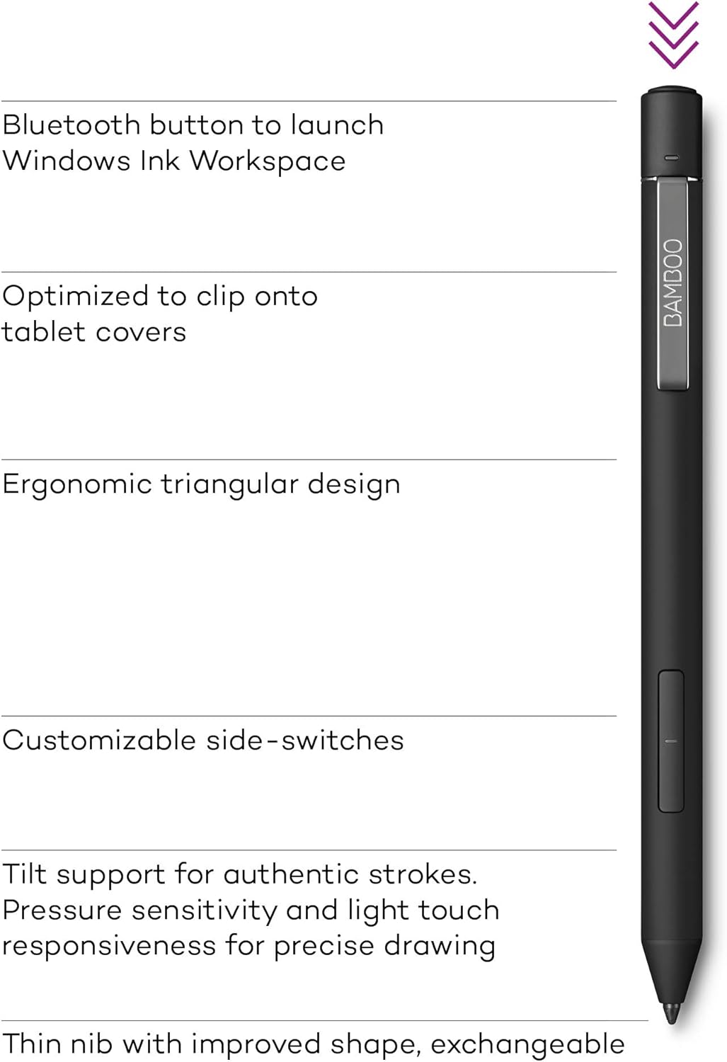 Wacom Bamboo Ink Plus Active Stylus Rechargeable, Liberia Ubuy