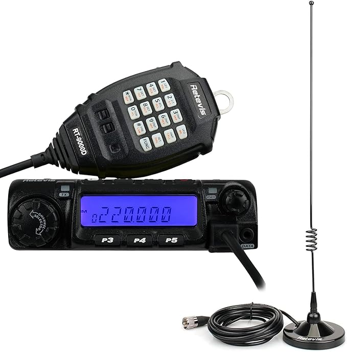 Retevis RT9000D Mobile Transceiver(1 Pack) Bundle with Ham