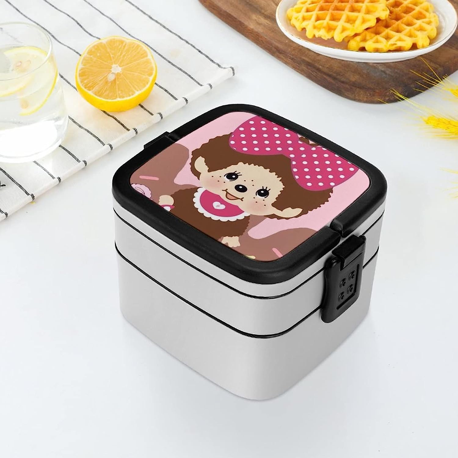【おさるのもんきち】ランチボックスセット Amazon.co.jp: モンチッチ 弁当箱 ランチボックス 二段 ふわっと盛れる