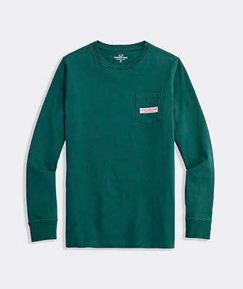 vineyard vines Boys' Classic Logo Box Long-Sleeve Pocket Tee