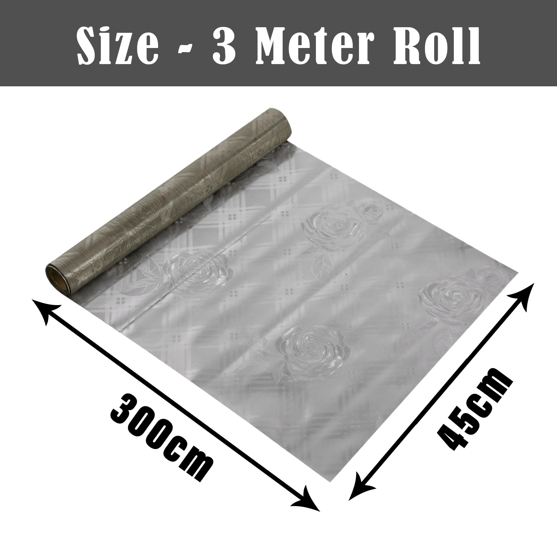 Urbane Home Shelf Liner | Kitchen Cabinet Shelf Protector | Kitchen Liners for Cabinets and Drawers | Drawer Liner Mat | Self Shining Shelf Liner Cabinet Mat | 3 MTR | Golden 1