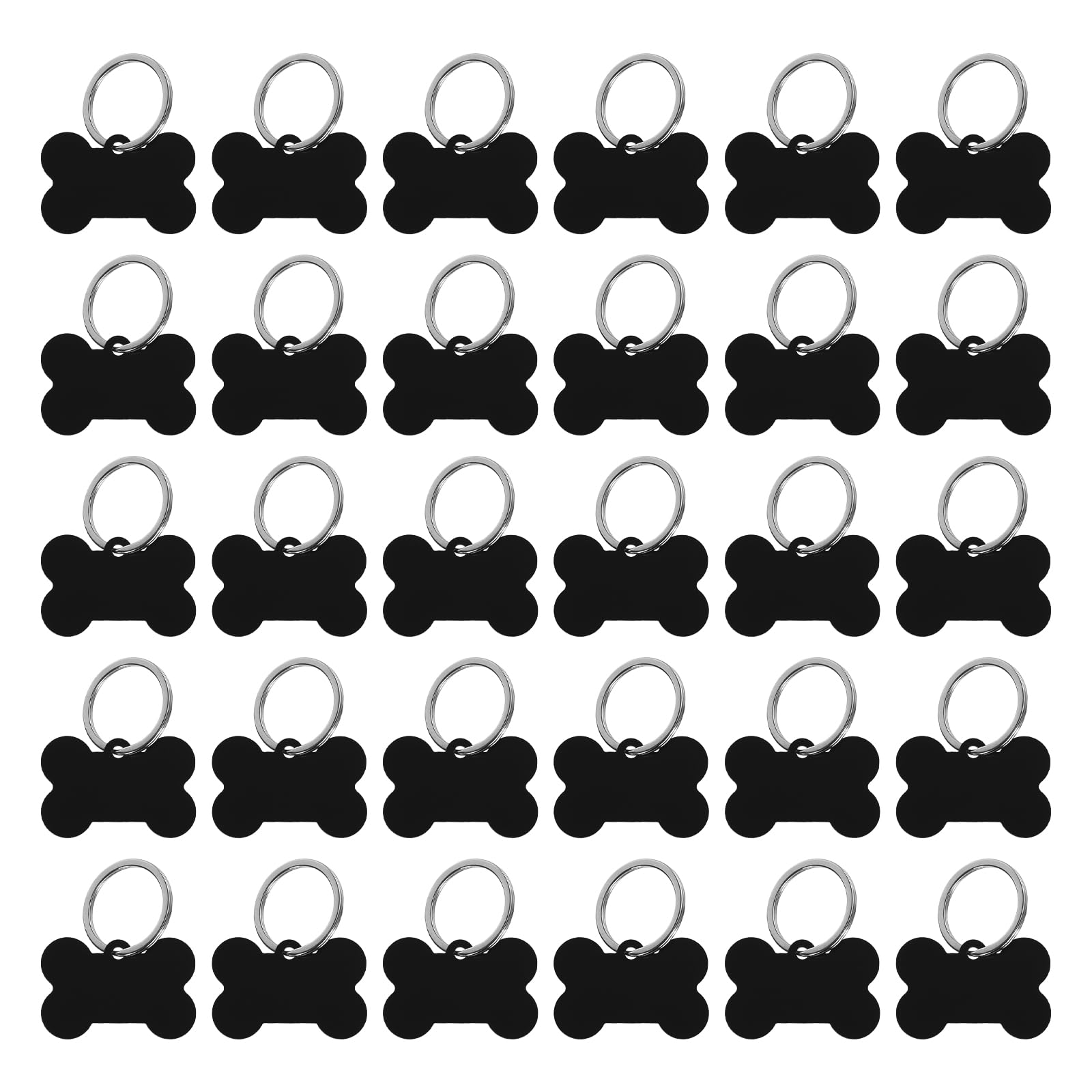 MECCANIXITY Bone Shaped Dog Tag Pet ID Tags, 38mmx25mm/1.5