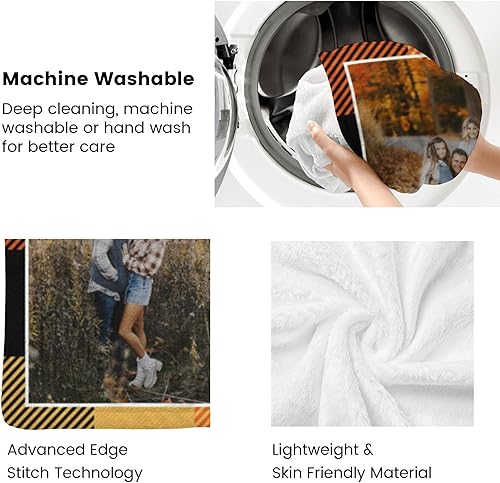 Miniatura 7 de Manta personalizada con foto, mantas de pollo personalizadas para niña, regalo de niño, manta familiar personalizada de franela polar con foto y