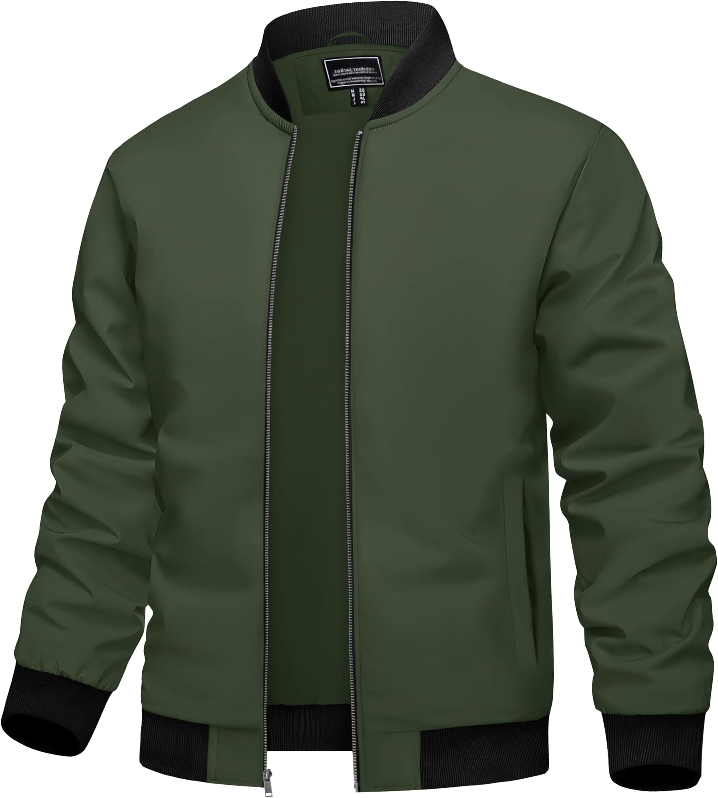 Men's Lightweight Jacket Spring Bomber Fall Windbreaker Casual Stylish Coats with Pockets