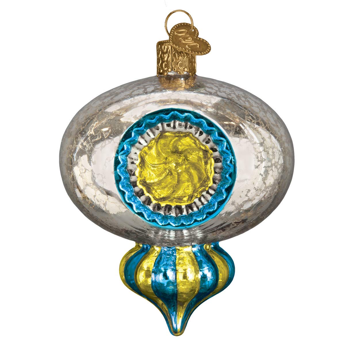Old World Christmas Shiny Mercury Reflection Glass Ornament 51507 New