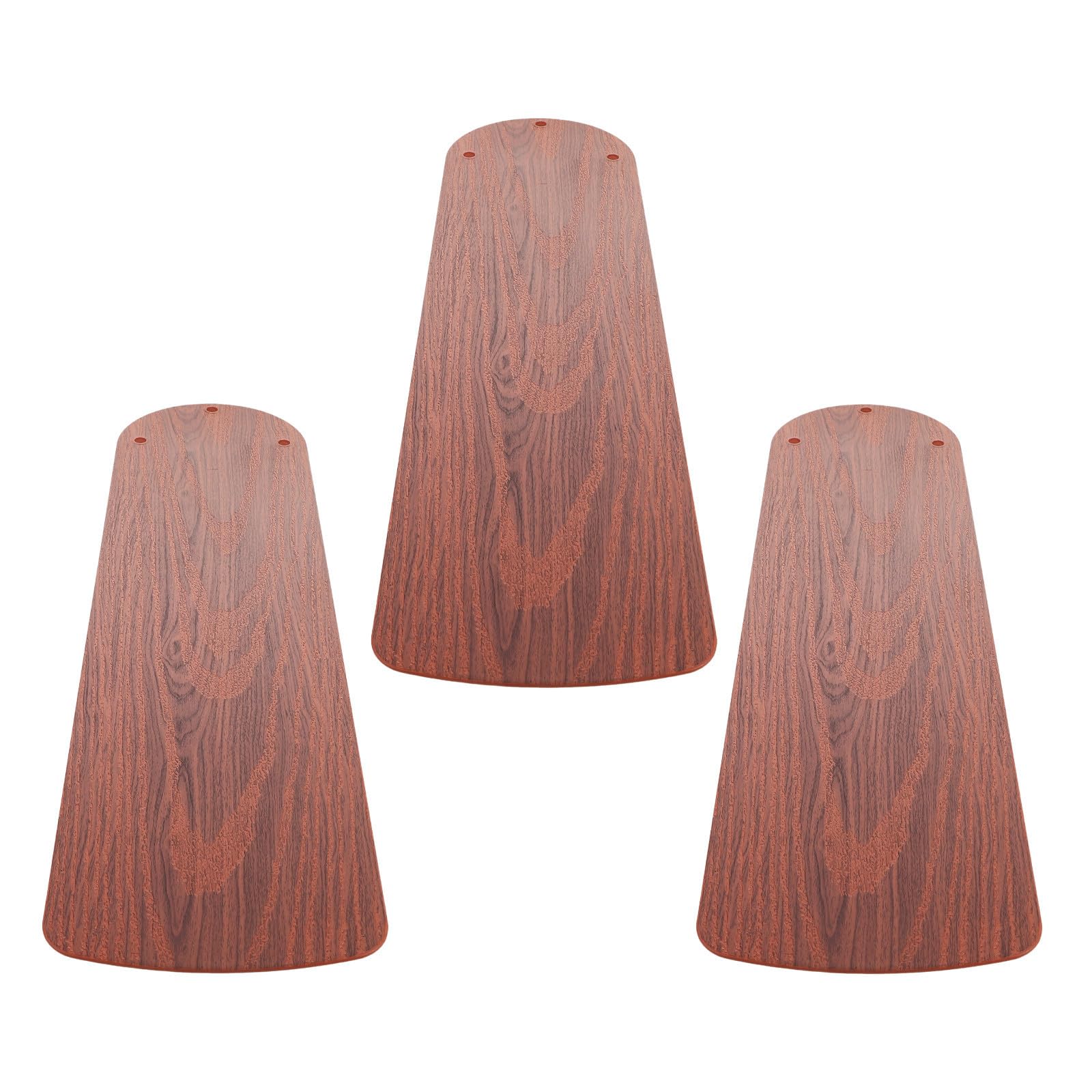 Aspas en Celebracion Verano de Ventilador de Techo para Reemplazo de Plástico Diseño de Veta de Madera, 3 Piezas Resistentes Humedad Óxido en Ventiladores Interiores