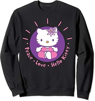 HELLO KITTY ✖️ beautiful people Hello Kitty Girls Graphic Long Sleeve Sweatshirt, Sizes 4-16