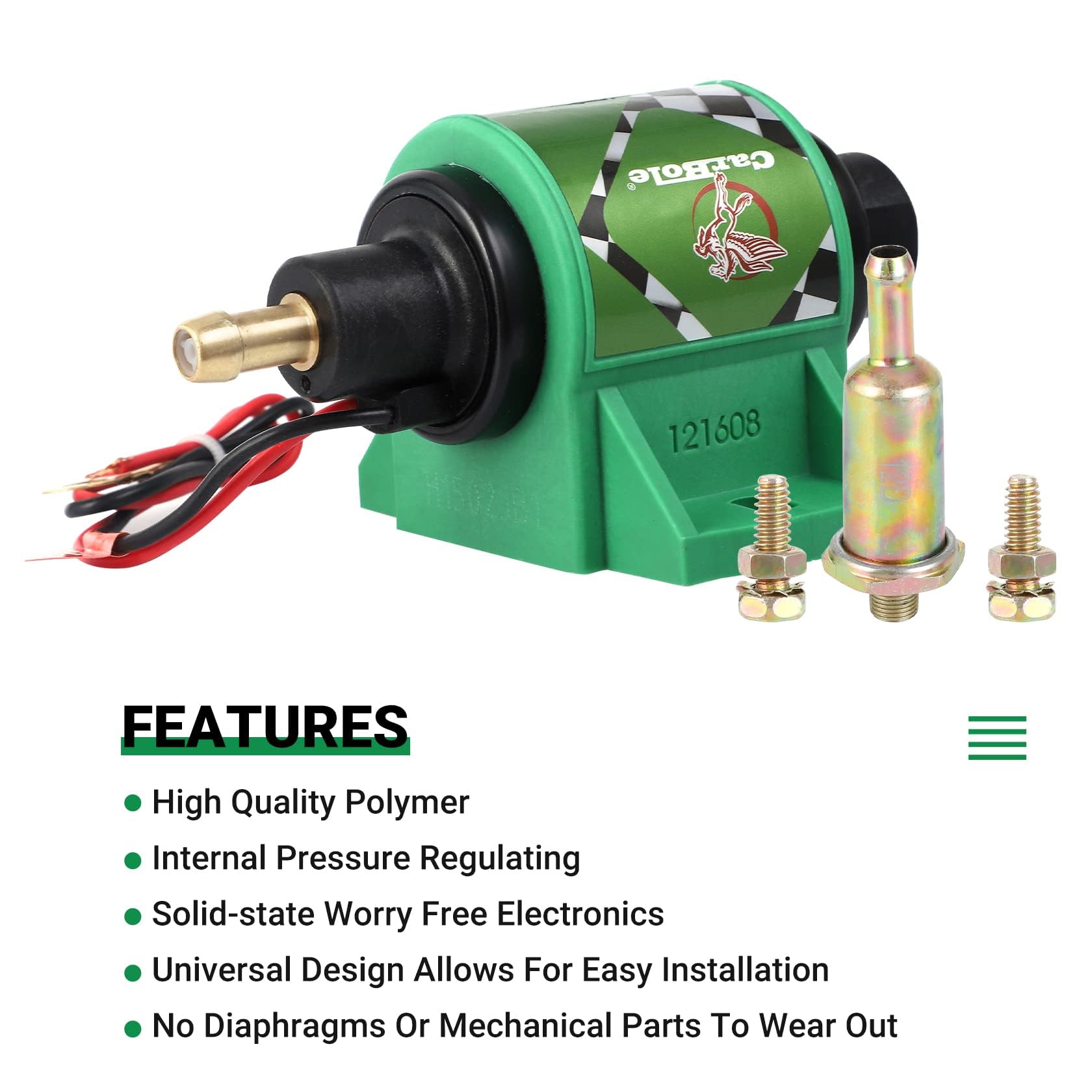 CarBole Universele Elektrische Brandstofpomp 12 V 1.2A Gas Diesel Inline 4 7 P S I Lage Druk Benzine Pomp Koper Model Hep 02a 624572206