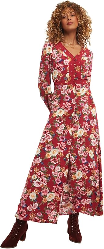 Joe Browns Women's Maxi Button Through Floral Boho Dress Casual :  Amazon.co.uk: Fashion
