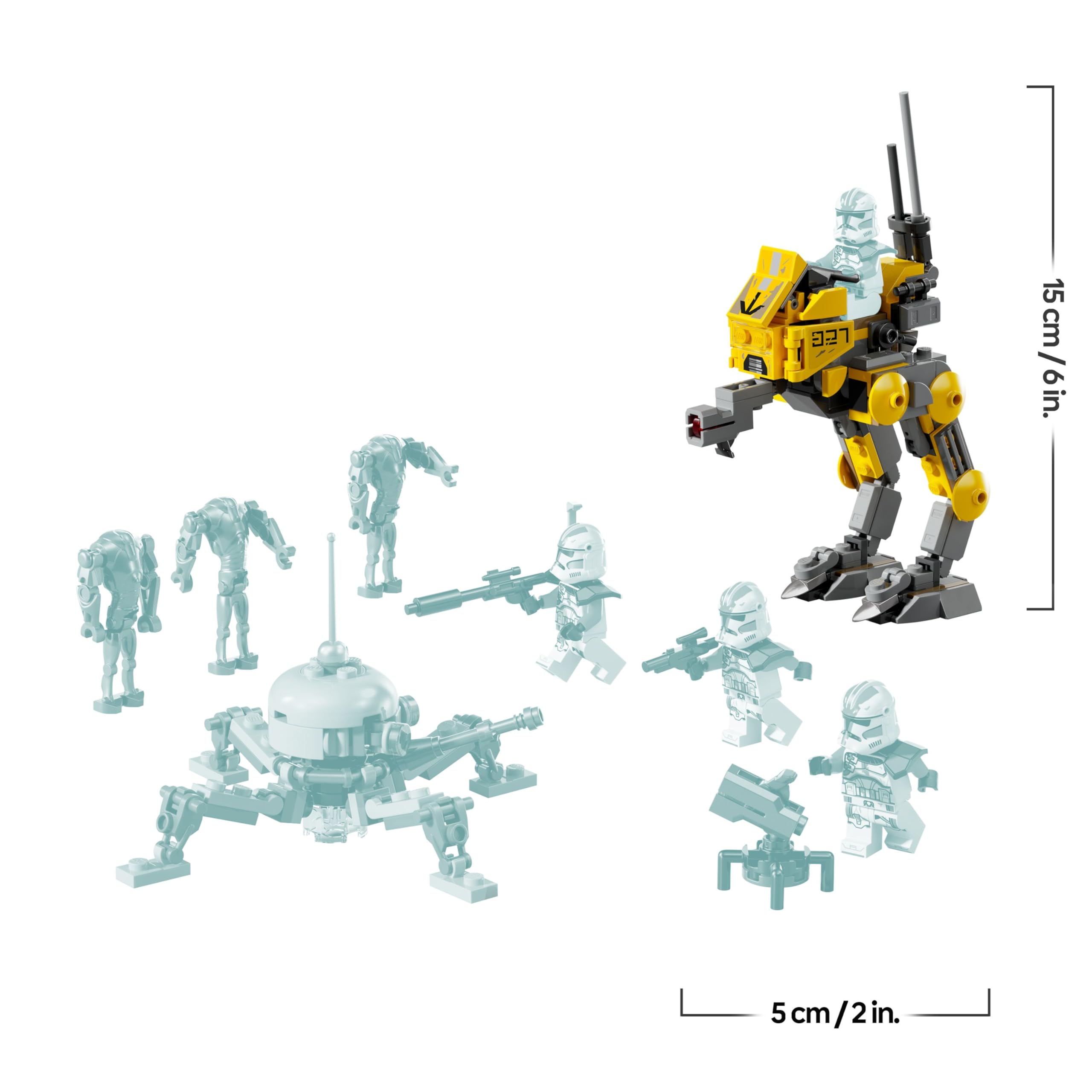 LEGO Star Wars Klonsoldaten des 327. Sternenkorps Battle Pack - Spielzeug für Kinder ab 7 Jahren - Minifiguren zum Bauen und Sammeln - Kreatives Geschenk für Jungen und Mädchen - 75431