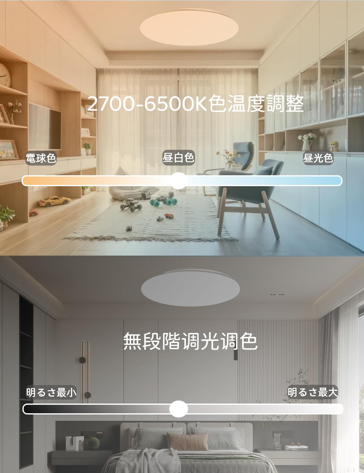 Amazon.co.jp : LEDシーリングライト 6畳用 30W 3600LM 天井照明器具