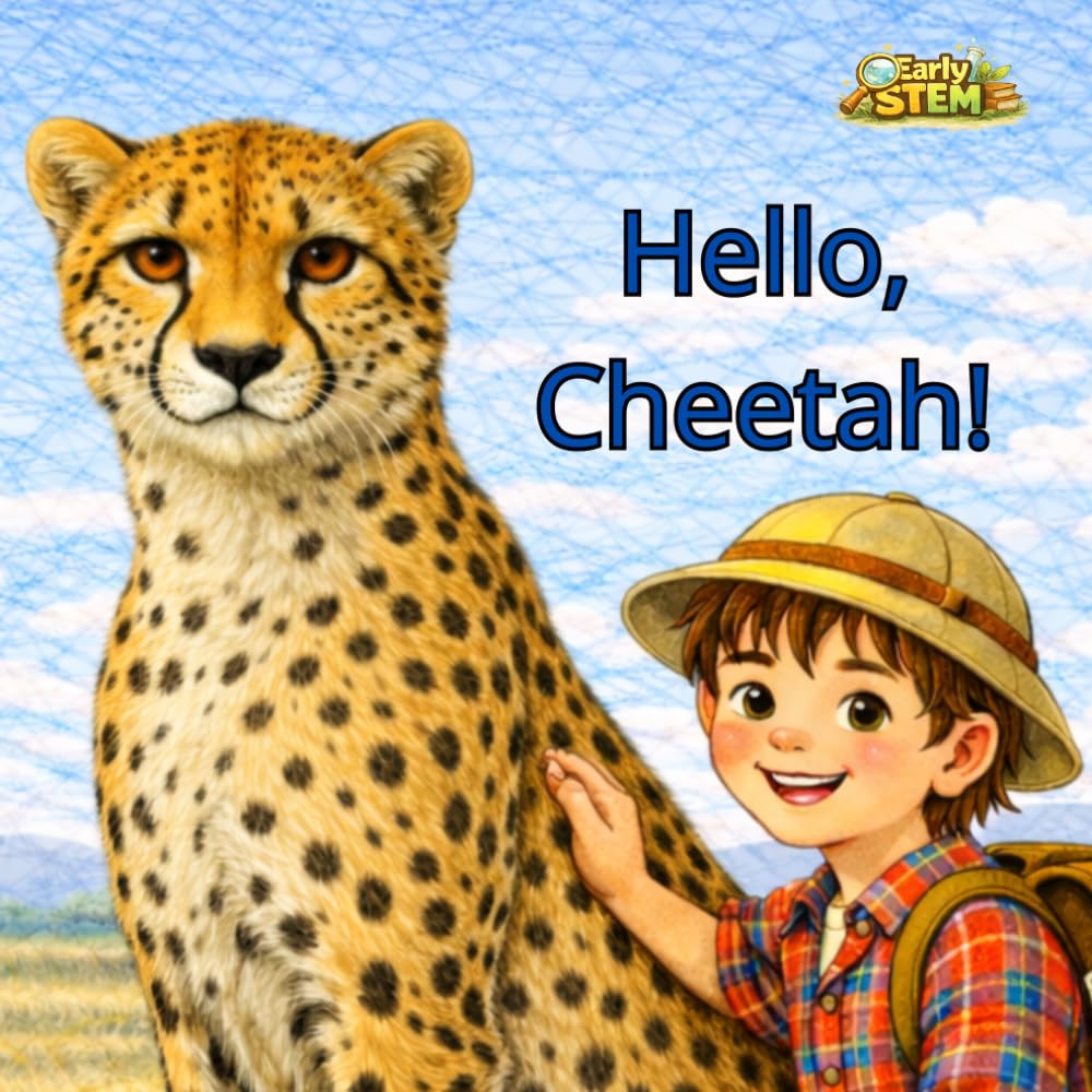 Hello, Cheetah!: Leo in the Savanna | An Early STEM Animal Book with Fun Facts for Curious Kids