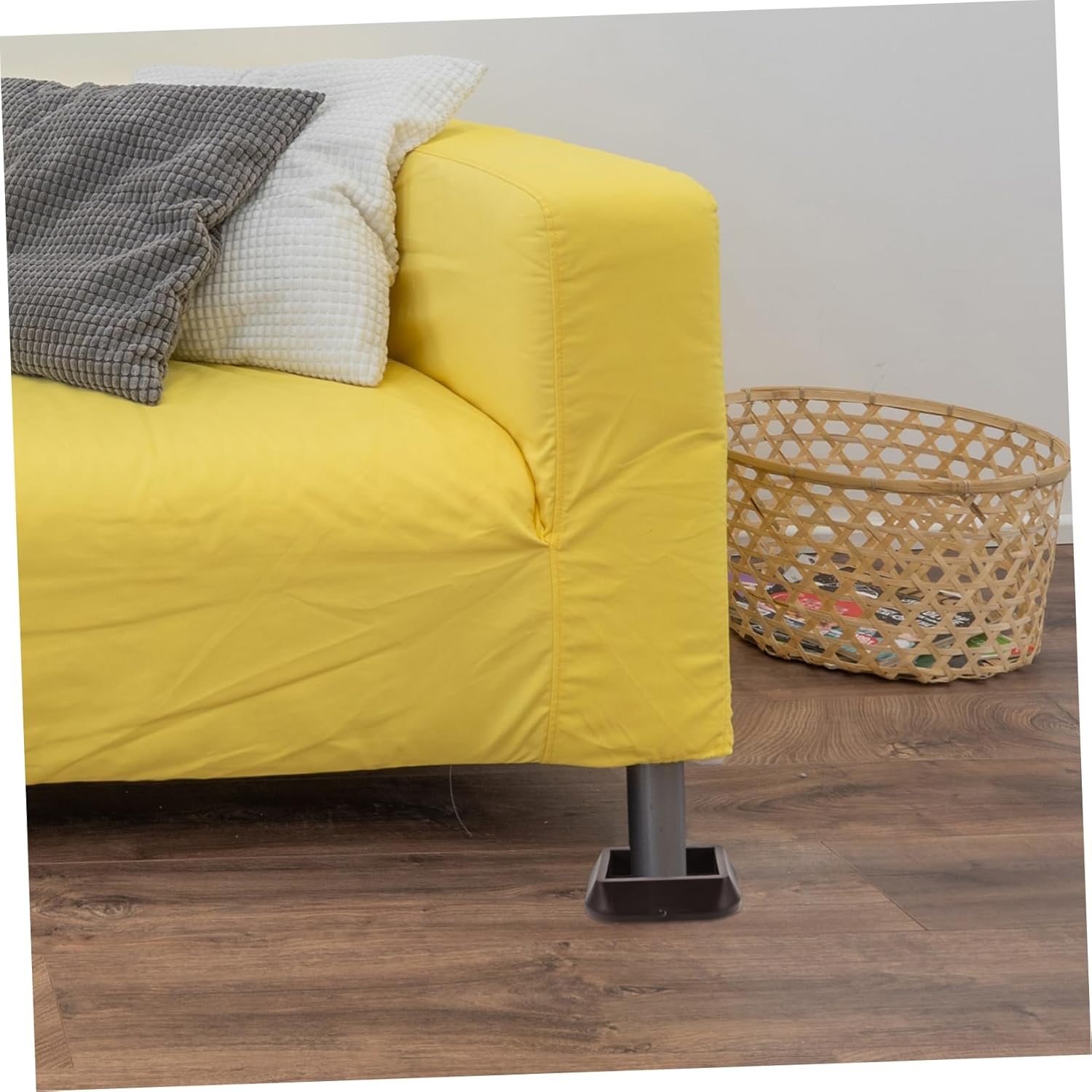 8pcs Non-Slip Furniture Pads Wheel Stoppers for Sofas Beds and Chairs Floor Protectors with Silicone Grip to Prevent Sliding and Reduce Noise