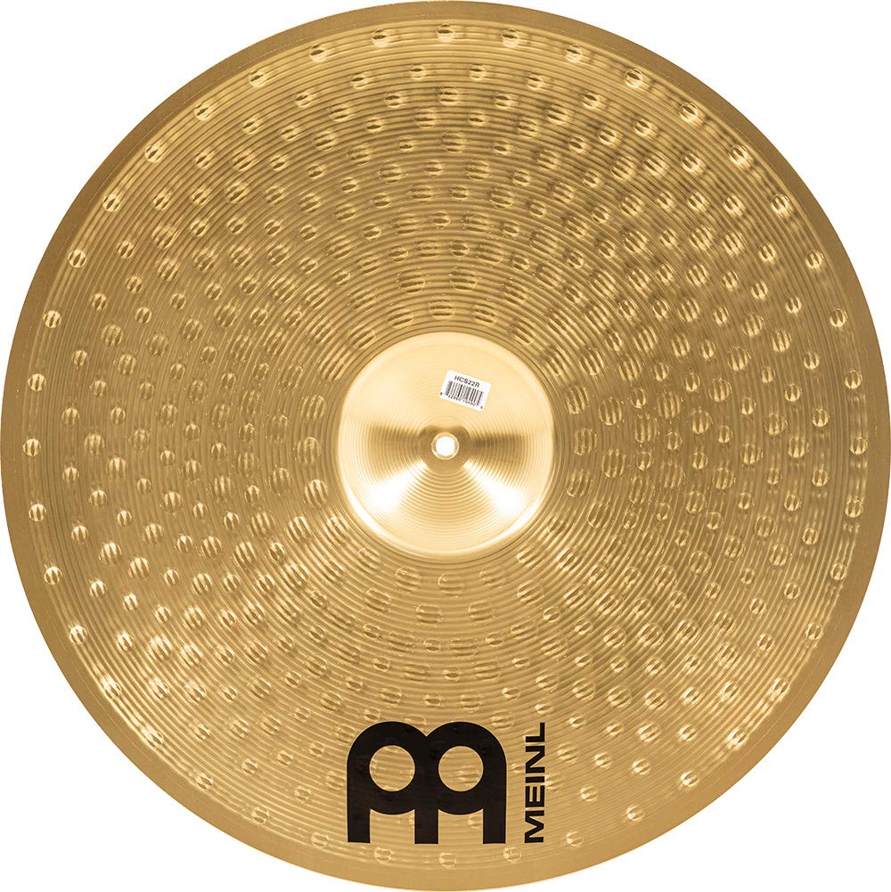 Meinl Cymbals HCS Cymbale Ride 22 pouces (55,88cm) pour Batterie – Finition Traditionelle en Laiton, fabriquée en Allemagne (HCS22R)